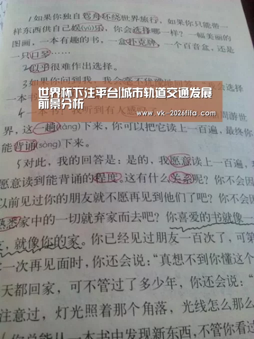 世界杯下注平台|城市轨道交通发展前景分析(图2) 世界杯下注